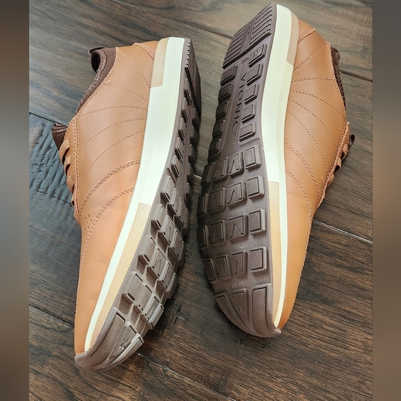 Men's Brown Leather Sneakers - Picture 7 of 12
